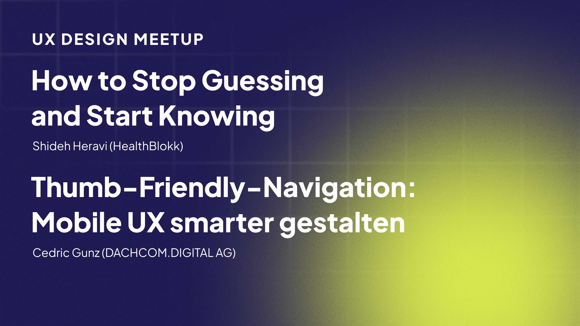 UX Design Meetup